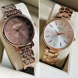 americanviber Trending combo brown and rose gold finish gives you pretty look Analog Watch - For Women CMB0102-picture-10