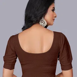 chandan tex fab Round Neck Women Blouse image 2