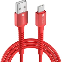 Portronics USB Type C Cable 6 A 2 m Konnect X Unbreakable Nylon Braided USB A to Type C Cable with 6Amp Output-picture-23