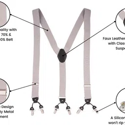 the tie hub Y- Back Suspenders for Men image 4