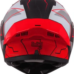 steelbird air SBA-20 ISS 09 GLOSSY BLACK RED LARGE Motorsports Helmet image 3