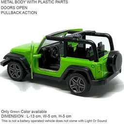 atwozdesign Thar Die Cast Toy Car for Kids Metal Cars with Opening Doors Pull Back Action image 4