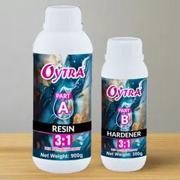 oytra Deep Casting Resin 3:1 Set 1.2KG Crystal Clear DIY for Jewelry Tabletop Art-picture-25