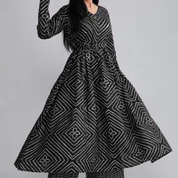 chandafeb Women Viscose Rayon Kurta Palazzo Set image 4