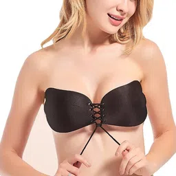 maitri enterprise Invisible Silicone Gel Self Adhesive Backless Reusable Stick on PushUp Bra M137 Nursing Breast Pad-picture-16