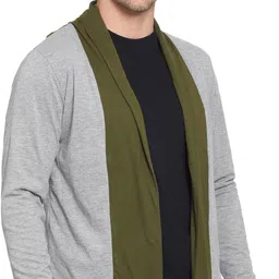 roarers Men Full Sleeve Grey Shrug image 4