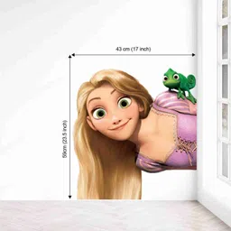skyolla 59 cm Rapunzel Wall Sticker – Self Adhesive Vinyl Décor for Kids’ Room, Nursery Room Self Adhesive Sticker image 2