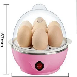 om Electric Egg Boiler Poacher steamer fryer- Compact, Stylish 7 Egg Cooker (Color may Vary) 1 Egg Cooker image 2
