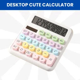 frony Desktop Calculator, 12-Digit Large LCD and Large Buttons for Office, Homes B50 Basic Calculator-picture-32