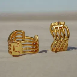 SHREE KRISHNA SHOPPING Gold-Plated Brass Earrings image 1