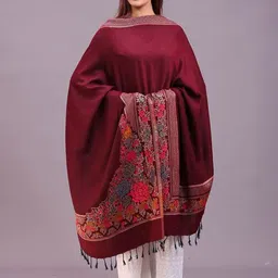 SWI Stylish Women Floral Woven Design Shawl image 2