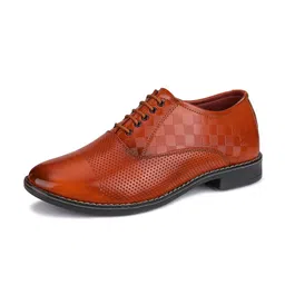BERSACHE Men Printed Leather Oxfords image 2
