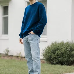 SZN Men Oversized Pullover Sweatshirt image 4