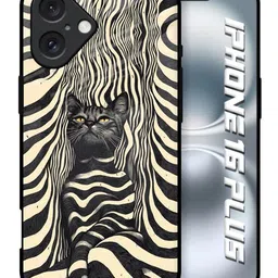 QRIOH Abstract Printed iPhone 16 Plus Back Case Mobile Accessories image 3