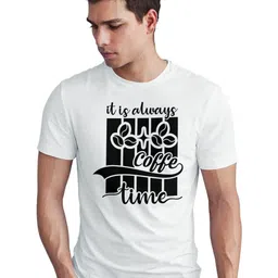 Seekbuylove Men Bio Finish Always Coffee Time Round Neck Pure Cotton T-shirt-picture-26