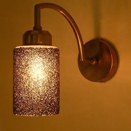 1ST TIME Black Printed Glass Cylinder Decorative Wall Lamp-picture-2