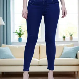 DressBerry Women Denim Ankle Length Skinny Fit High-Rise Stretchable Jeans-picture-11