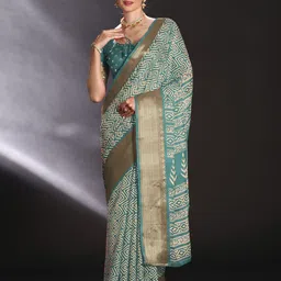 Anouk Rustic Zari Art Silk Sungudi Saree image 1