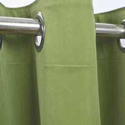 Divine Casa Olive Green Black Out Window Curtain image 2