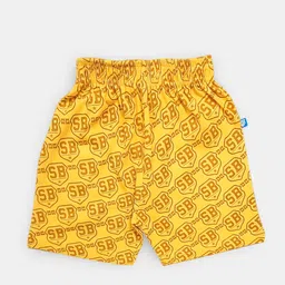 Here&Now X Game Begins Boys Typography Printed Pure Cotton Shorts-picture-36