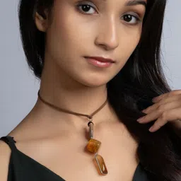 Look and Adorn German Silver Handcrafted Necklace image 4