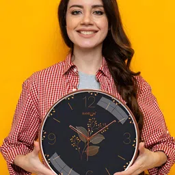 RANDOM Black Printed Traditional Wall Clock image 3