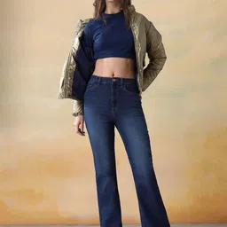 Flying Machine Women Light Fade Bootcut High-Rise Stretchable Jeans image 3