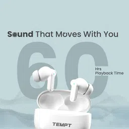 Tempt Dots Pro Bluetooth Earphones Wireless, 60Hrs Playtime & Noise Cancellation image 4