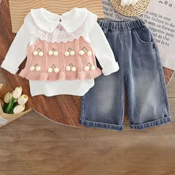 StyleCast x Revolte Girls Pure Cotton Top with Trousers-picture-16