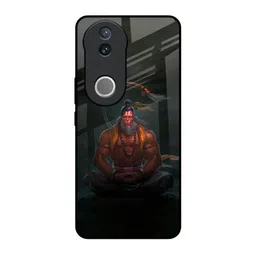 QRIOH Lord Hanuman Animated Quirky Printed Vivo V50 5G Glass Back Case Mobile Accessories-image-16