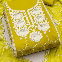 KIMISHA Embroidered Unstitched Dress Material-picture-19