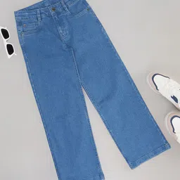 Pantaloons Junior Girls Flared Slash Knee Jeans image 1