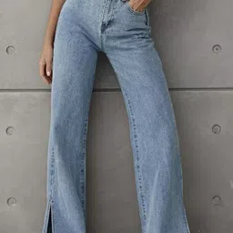 Aadvi Fashion Women Classic Relaxed Fit High-Rise Light Fade Stretchable Jeans-image-59