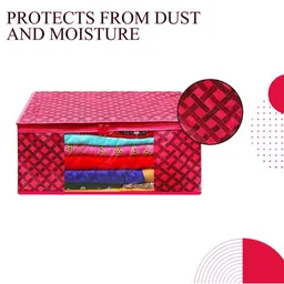 AMAK INC Red Fabric Multi-Utility Wardrobe Organisers image 5