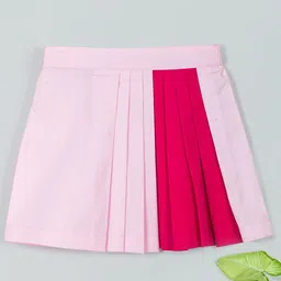 Tangerine Closet GirlsColourblocked A-Line Knee Length Skirt-picture-51