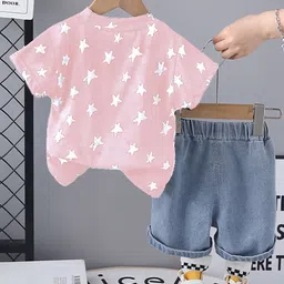 INCLUD Girls Printed T-shirt with Shorts image 2