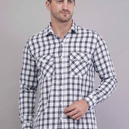 Binioz Men Classic Opaque Checked Casual Shirt-picture-19