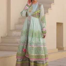 AARAAS Ethnic Motifs Print Maxi Dress image 3