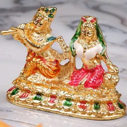 JY Gold-Toned Religious Idol Showpiece image 5