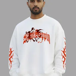 TheBTclub Men Printed Round Neck Long Sleeves Sweatshirt-picture-45