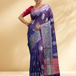 Arhi Ethnic Motifs Woven Design Saree With Blouse-image-36