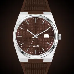 SWADESI STUFF Men Dial & Straps Analogue Watch AKASH SILICON BROWN 9-picture-35