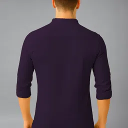 univibe Men Solid Daily Cotton Straight Kurta image 3