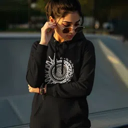 Dagcros Girls Printed Hooded Sweatshirt-image-45