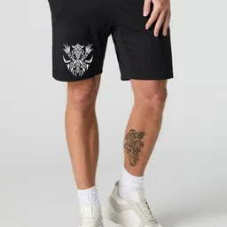 FABSTIEVE Men Graphic Printed Low-Rise Above Knee Cotton Regular Shorts-picture-15