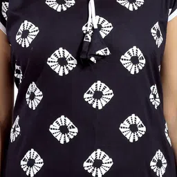 NIGHTY KING Women Geometric Printed Regular Maxi Nightdress image 3