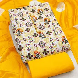 Peachmode Printed Pure Cotton Unstitched Dress Material-picture-27