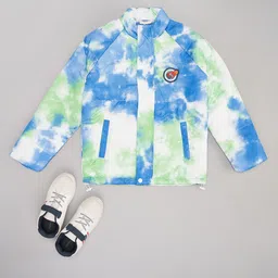 Pantaloons Junior Boys Floral Longline Tailored Jacket with Embroidered image 1