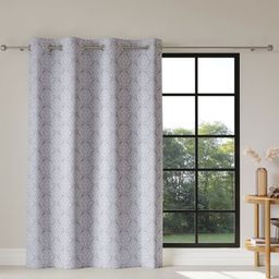 DDecor Grey & White Ethnic Motifs Printed Room Darkening Long Door Curtain-picture-46