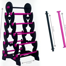 eramasher stoneware Plastic Bangle Holder Rack for Women – Space Saving Design Jewellery Organizer image 3